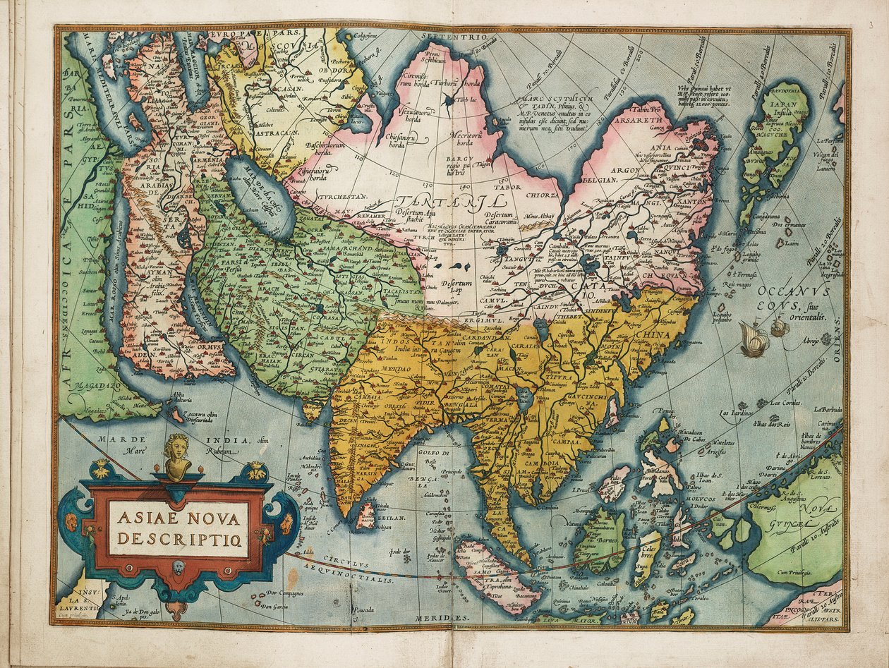 Nový popis Asie od Abraham Ortelius