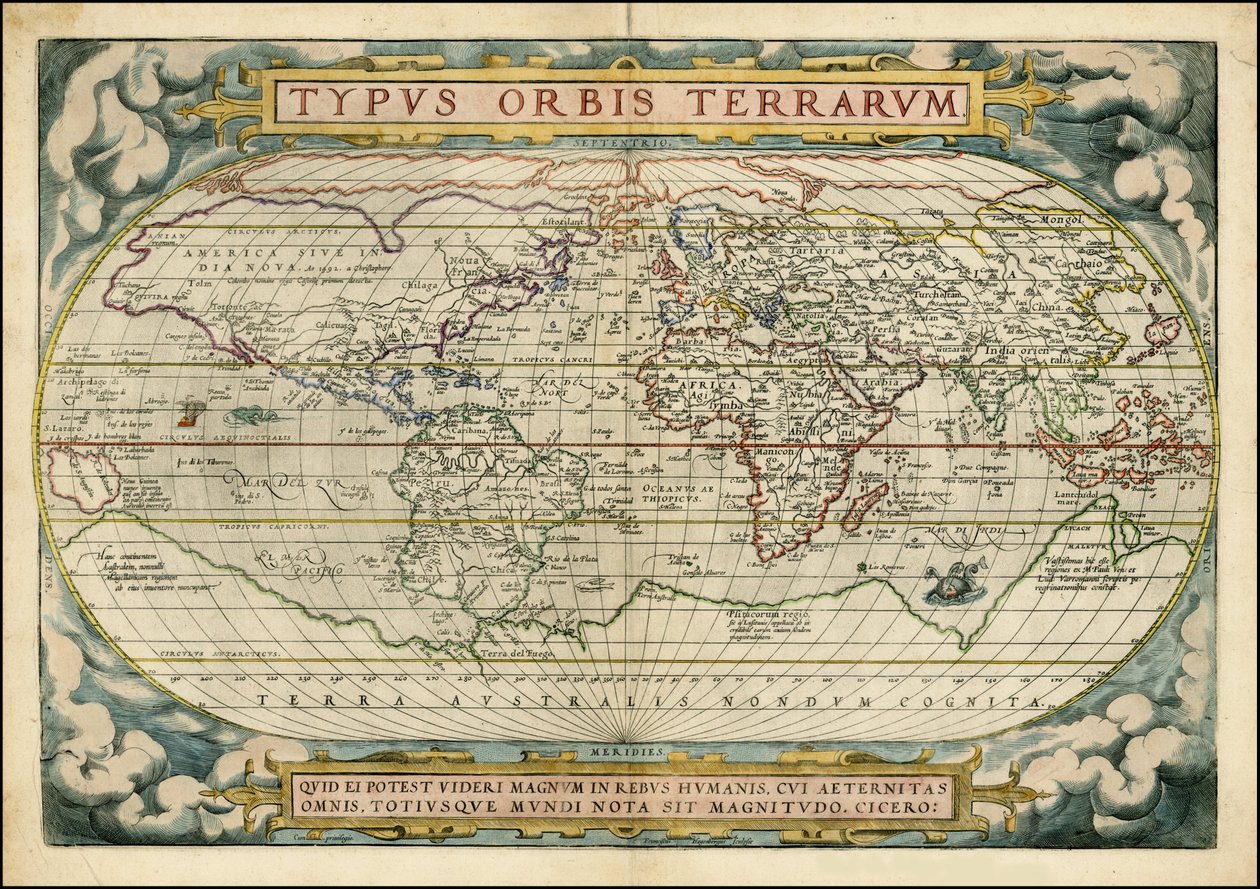 Abraham Ortelius Orbis Terrarum PublikaceAntverpy 1572 od Abraham Ortelius