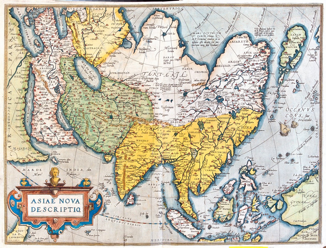 Asia od Abraham Ortelius