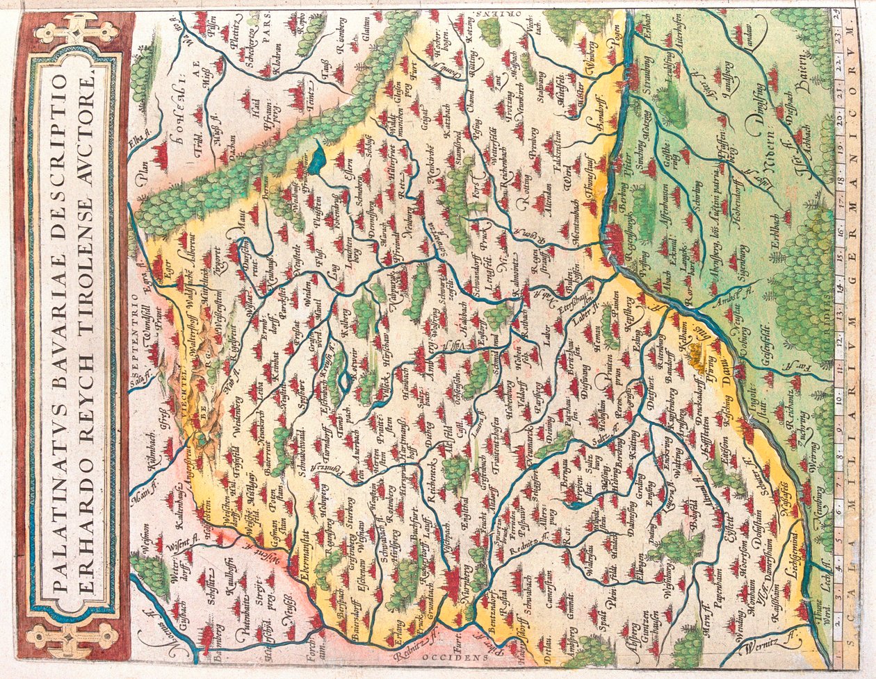 Stát: Bavorsko, Německo od Abraham Ortelius