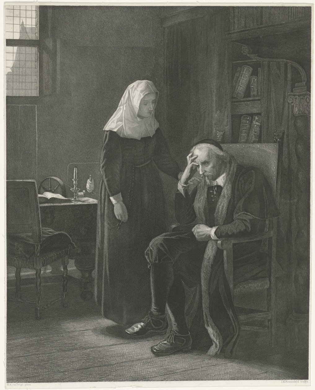 Pohled na Cleves Cleef 1650 (název na objektu) od Abraham Rademaker