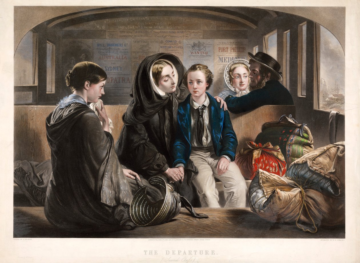 The Departure Second Class, pub. 1857. od Abraham Solomon