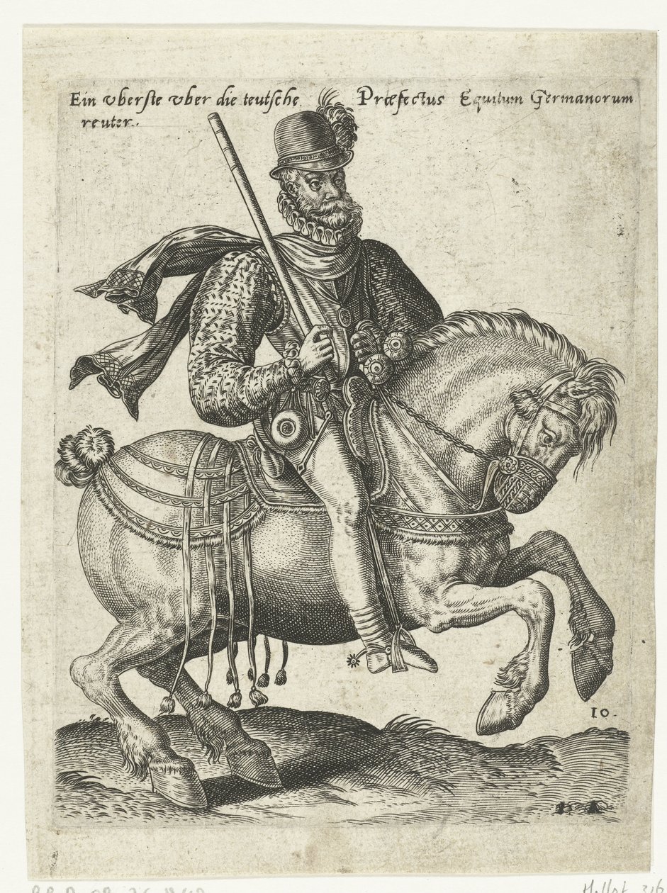 Německý velitel jezdců od Abraham de Bruyn (attributed to)