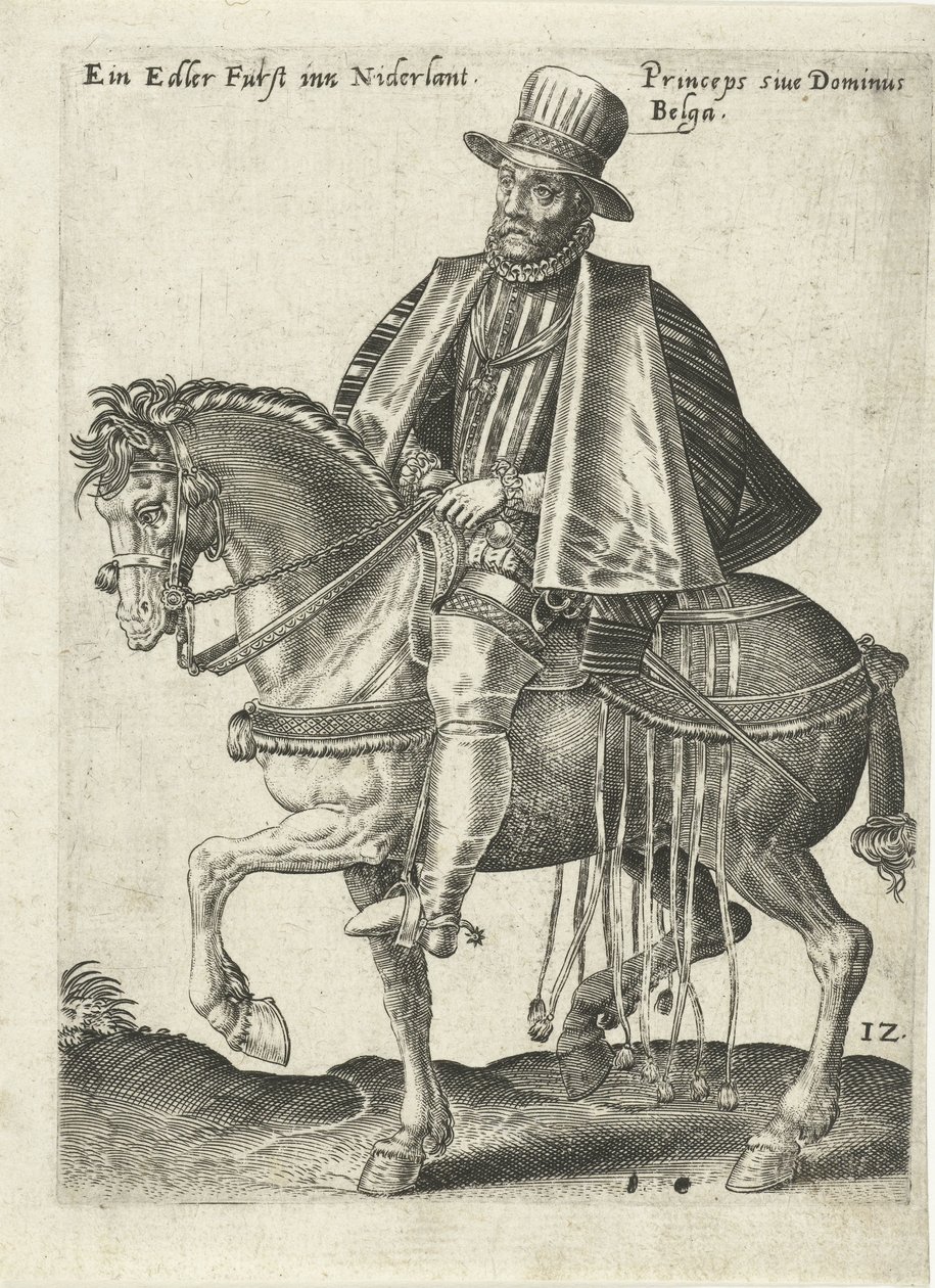 Holandský princ na koni od Abraham de Bruyn (attributed to)