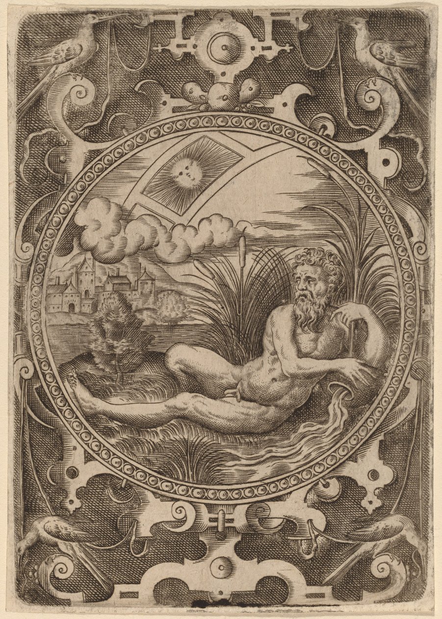Cebren (Bůh řeky) od Abraham de Bruyn
