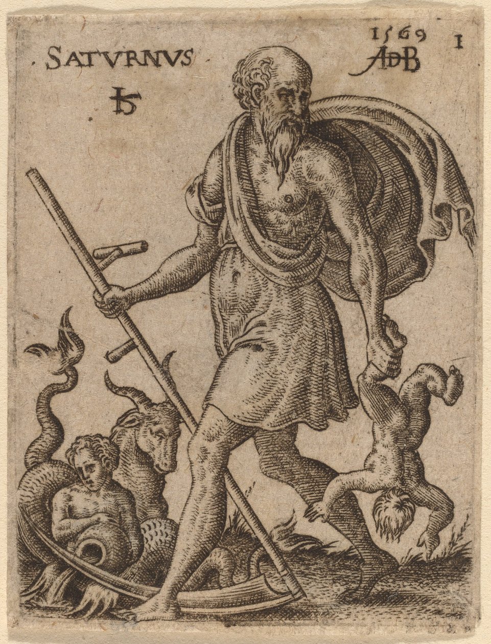 Saturn od Abraham de Bruyn