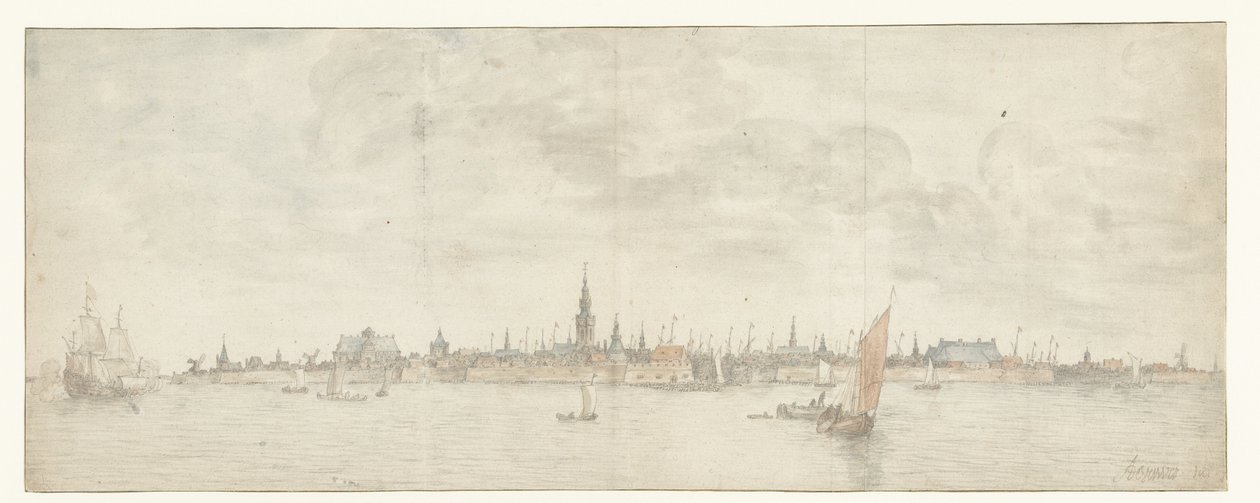 Pohled na Vlissingen od Abraham de Verwer