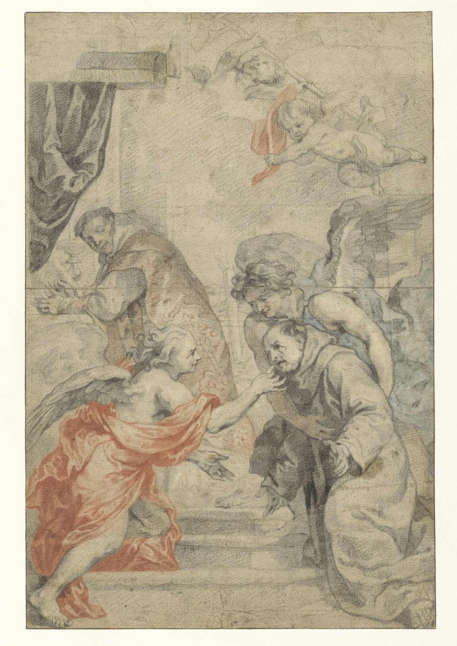 Přijímání svatého Bonaventury od Abraham van Diepenbeeck
