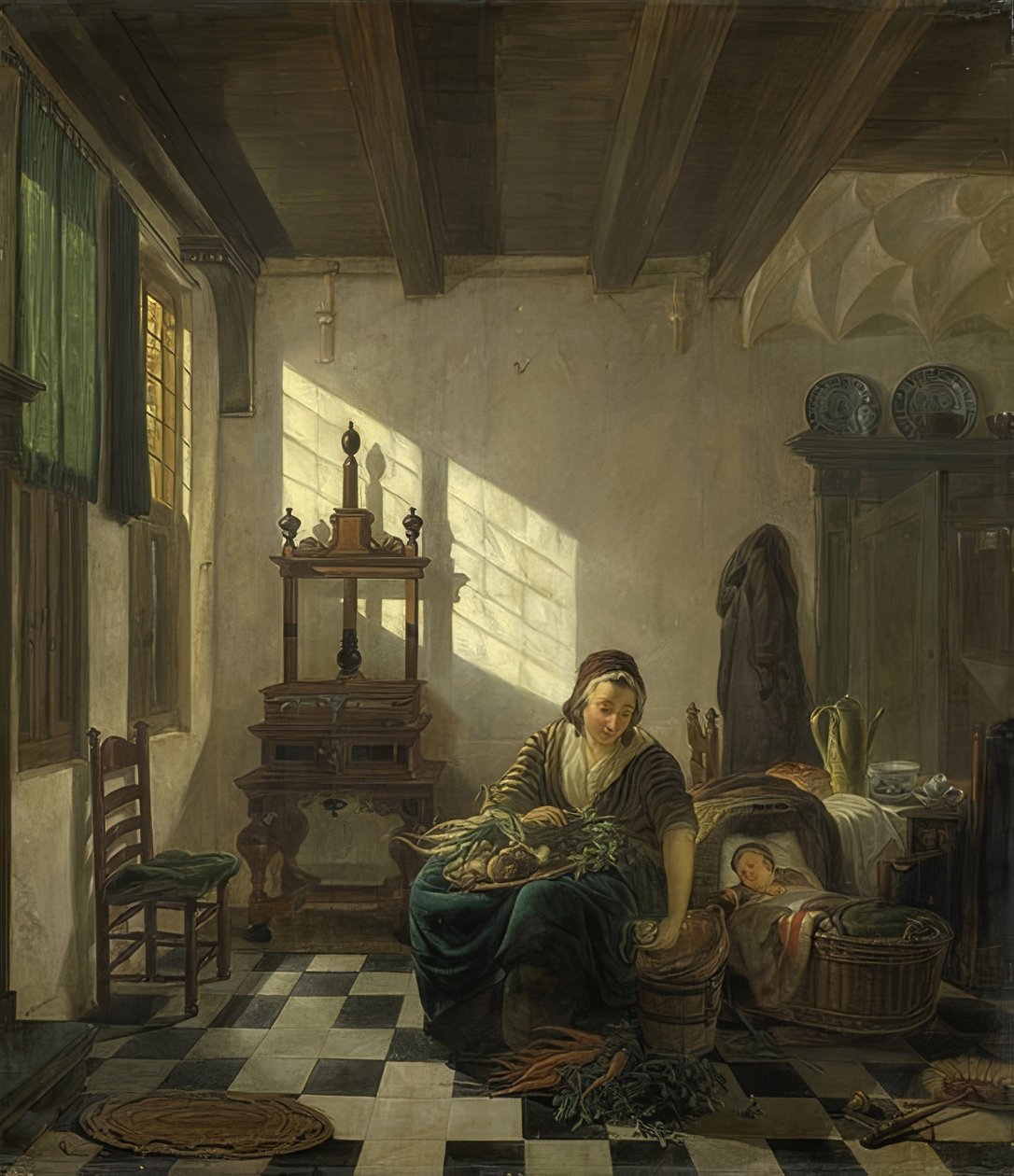 Ta hospodyňka. 1800-11 od Abraham van Strij