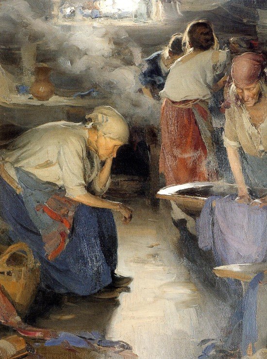 Pračky Ženy od Abram Efimovich Arkhipov