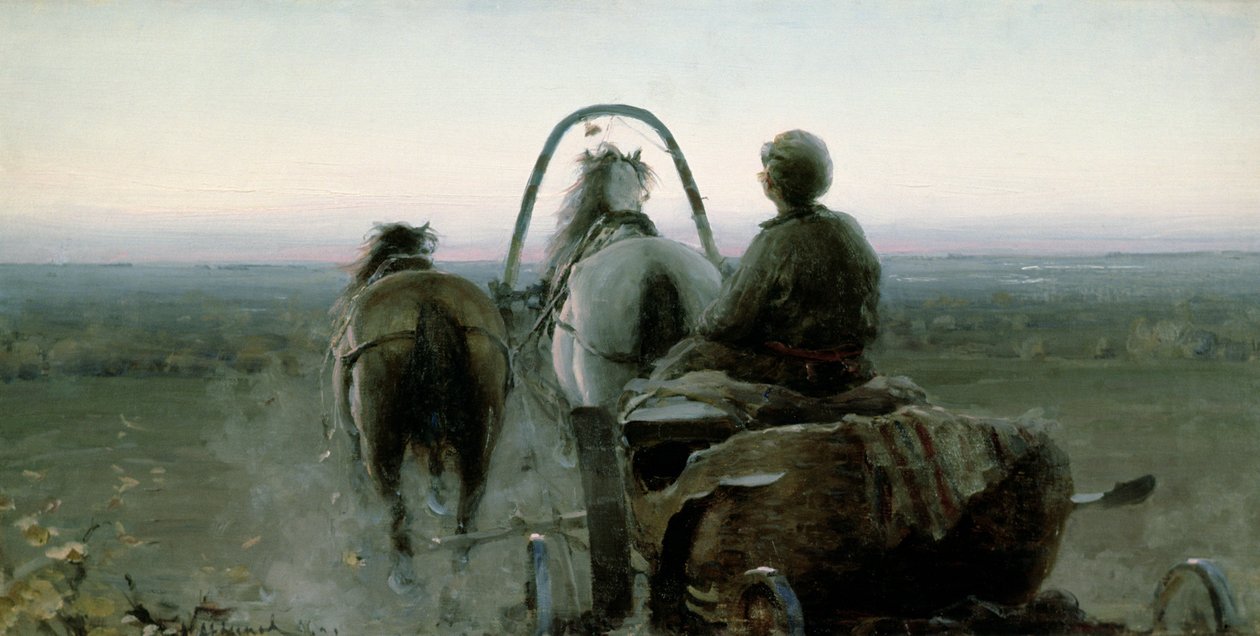 Návratová cesta, 1896 od Abram Efimovich Arkhipov