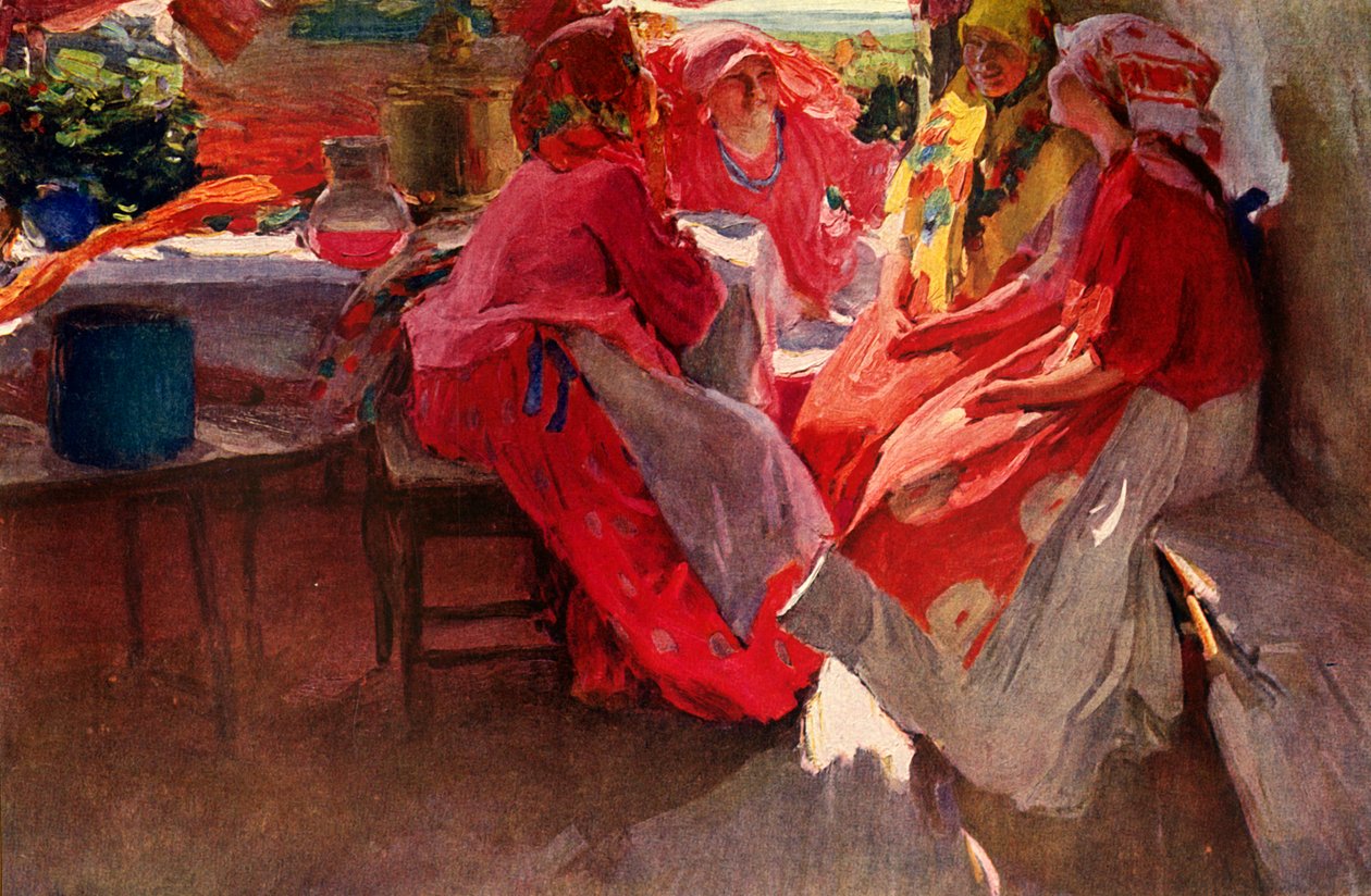 „Platit návštěvu“, 1915, 1939. od Abram Arkhipov
