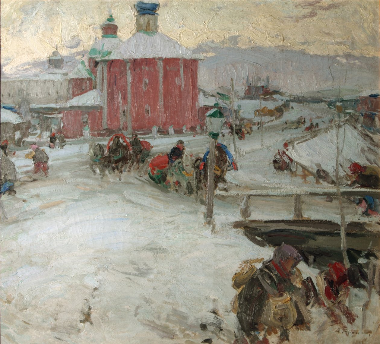 Zima, 1909 od Abram Efimovich Arkhipov