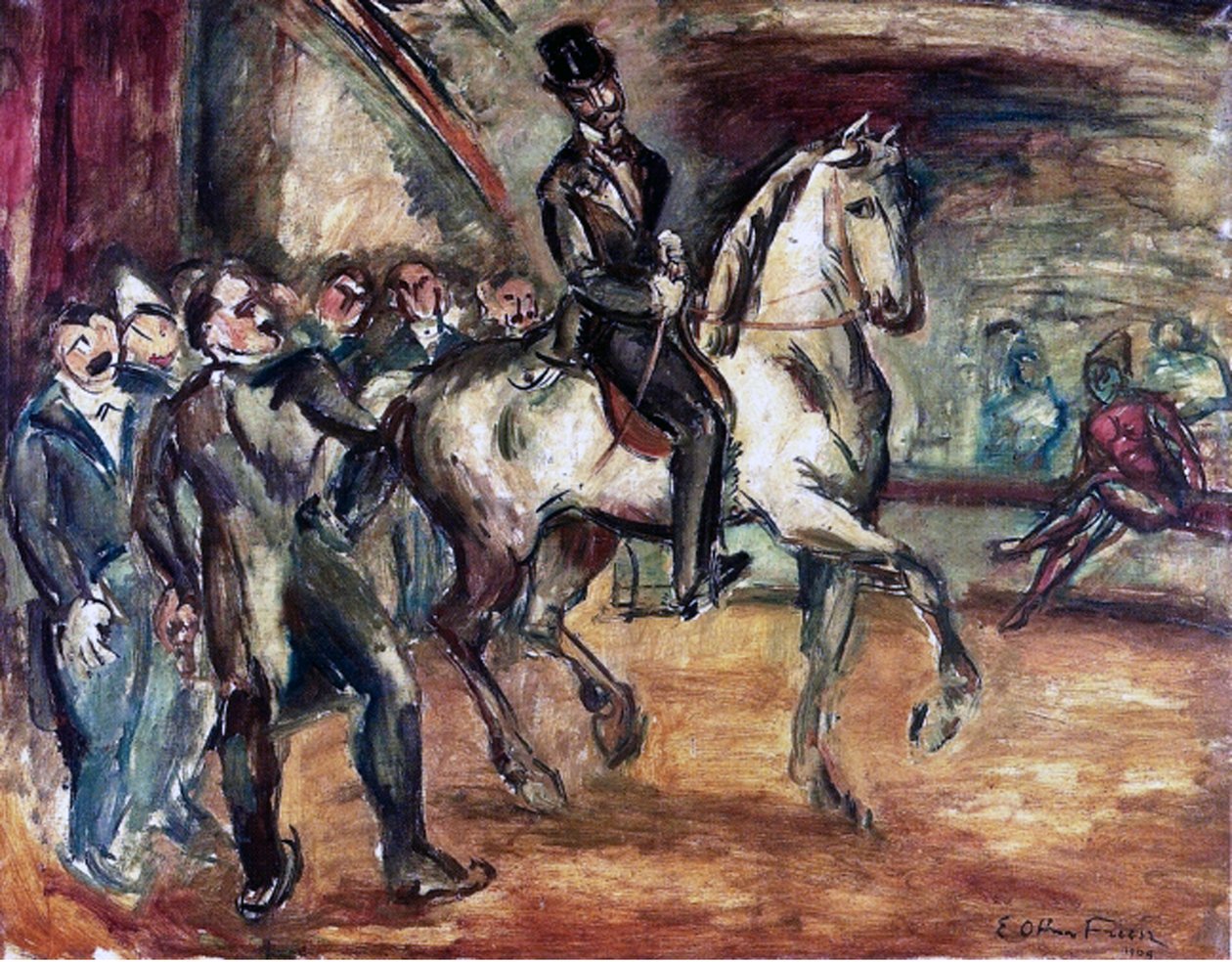 Školení v cirkusu Medrano od Achille Emile Othon Friesz
