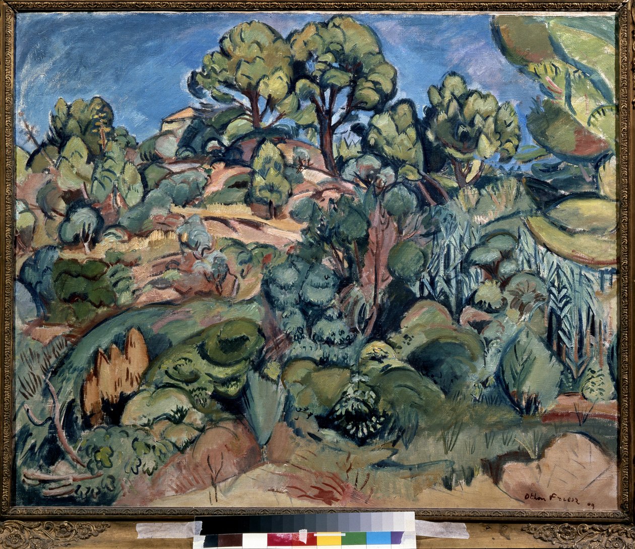 Stromy v Cassis od Achille Emile Othon Friesz