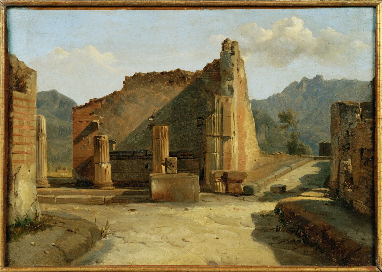 Fórum v Pompejích ... od Achille Etna Michallon
