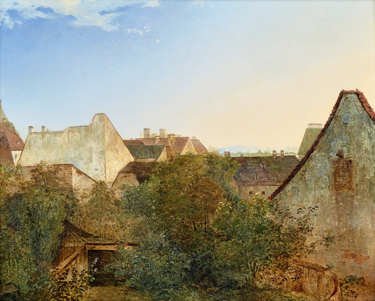 Pohled na vídeňské předměstské domy (Beatrixgasse) od Adalbert Stifter