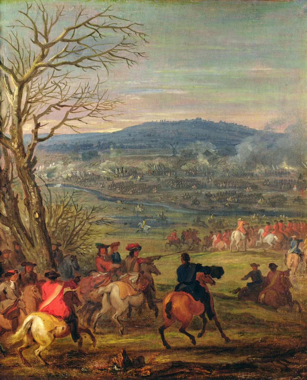 Ludvík XIV. (1638-1715) v bitvě u Mount Cassel, 11. dubna 1677, kolem roku 1678 od Adam Frans van der Meulen