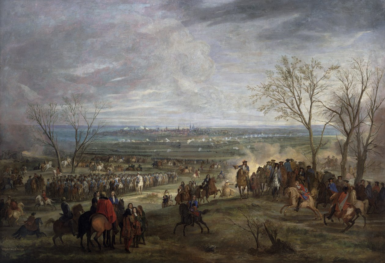 Obležení Valenciennes, 1677 od Adam Frans van der Meulen