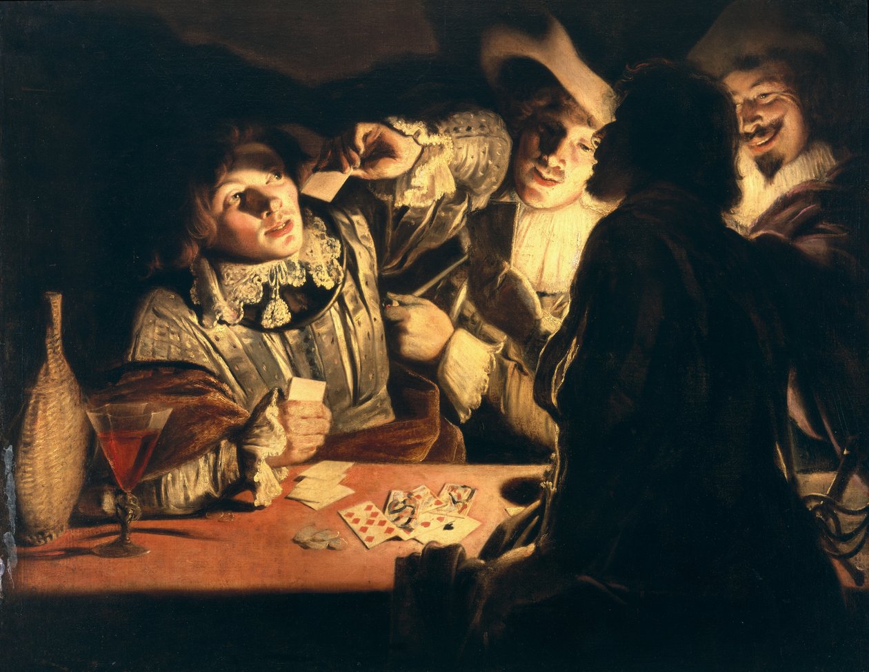The Card Players, c.1620s od Adam de Coster