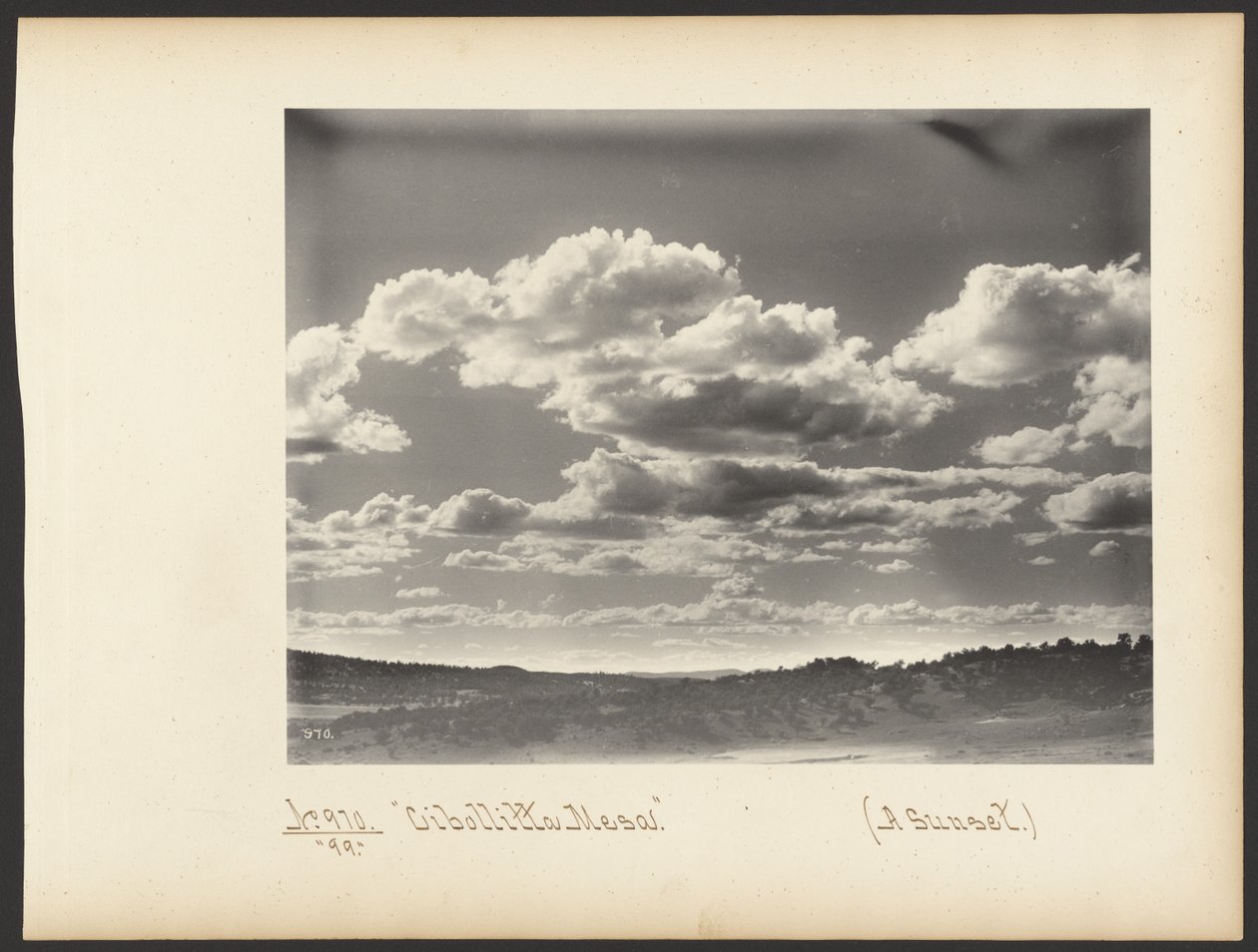 Cibollitta Mesa. (Západ slunce.) od Adam Clark “A. C.” Vroman