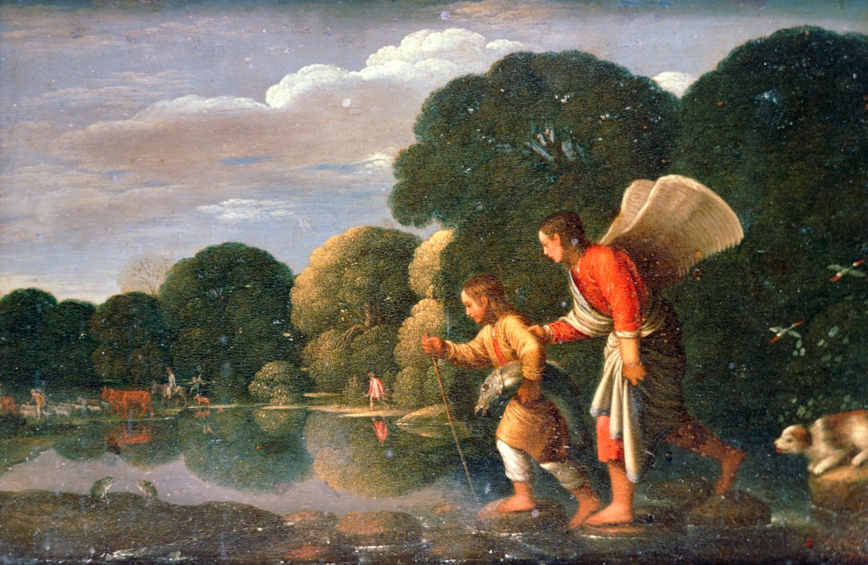 Tobiáš a Anděl, 1578-1610 od Adam Elsheimer