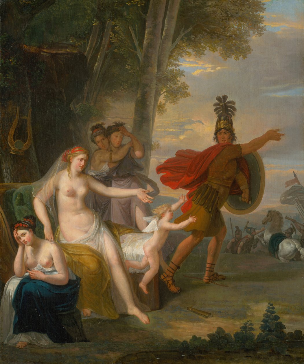 Hectors Farewell to Andromache, 1760. od Adam Friedrich Oeser