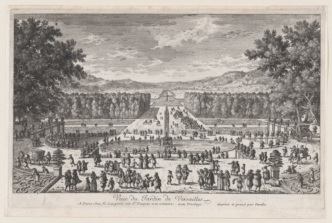 Zahrada ve Versailles, 1660-95., 1660-95. od Adam Perelle