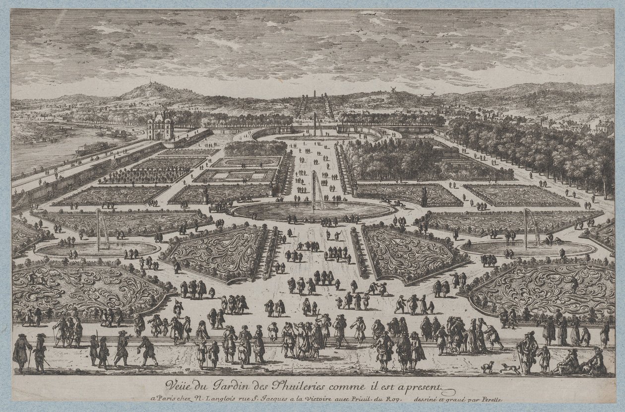 Zahrada Tuileries, 1680., 1680. od Adam Perelle