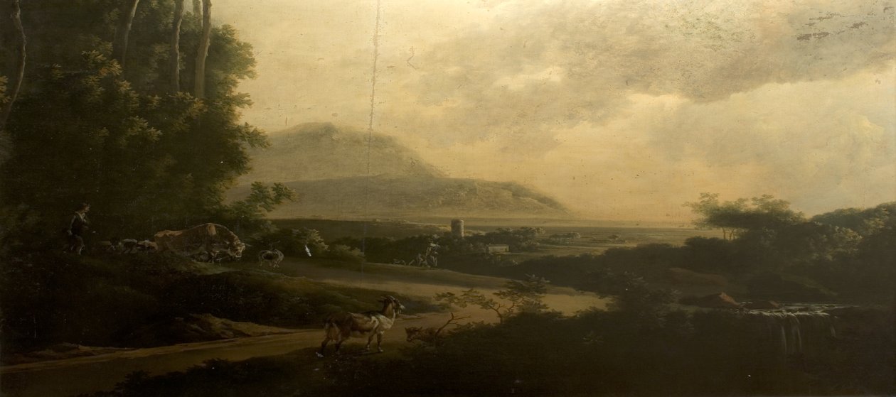 Krajina s klikatou vozovkou od Adam Pynacker