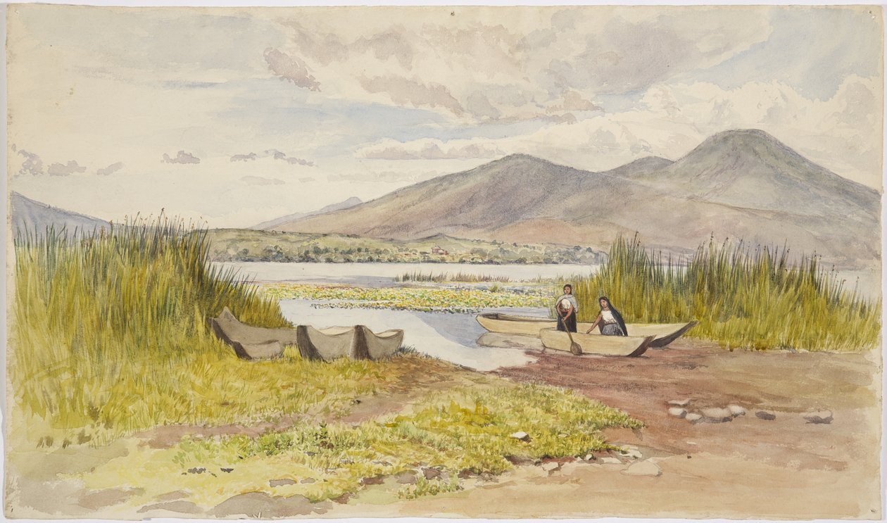 Jezero Pátzcuaro, Michoacan, Mexiko od Adela Breton