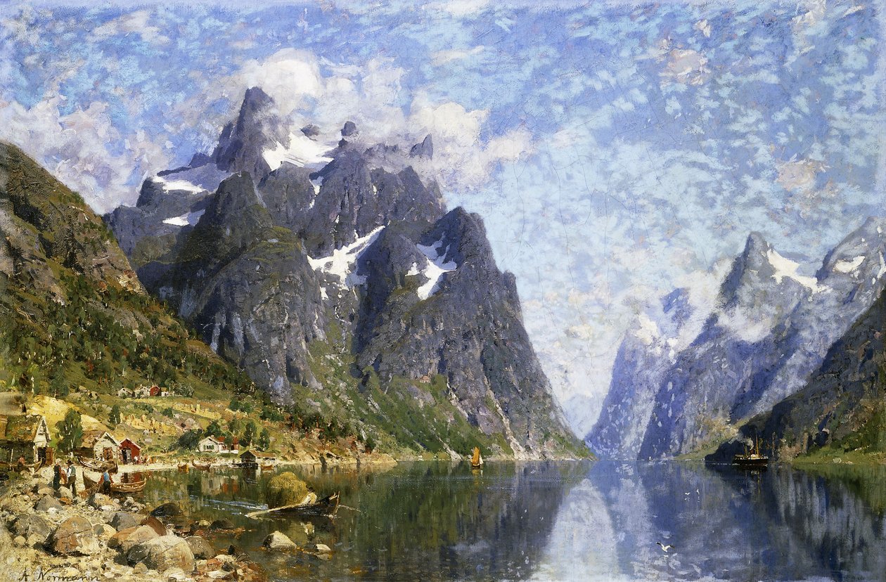 Hardangerský fjord, Norsko, od Adelsteen Normann