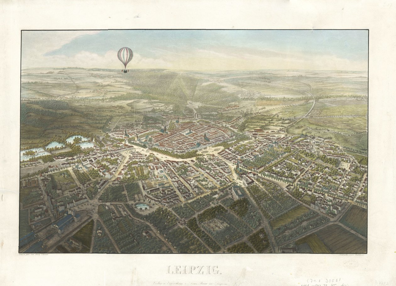 Lipský ptačí diagram 1850. od Adolf Eltzner