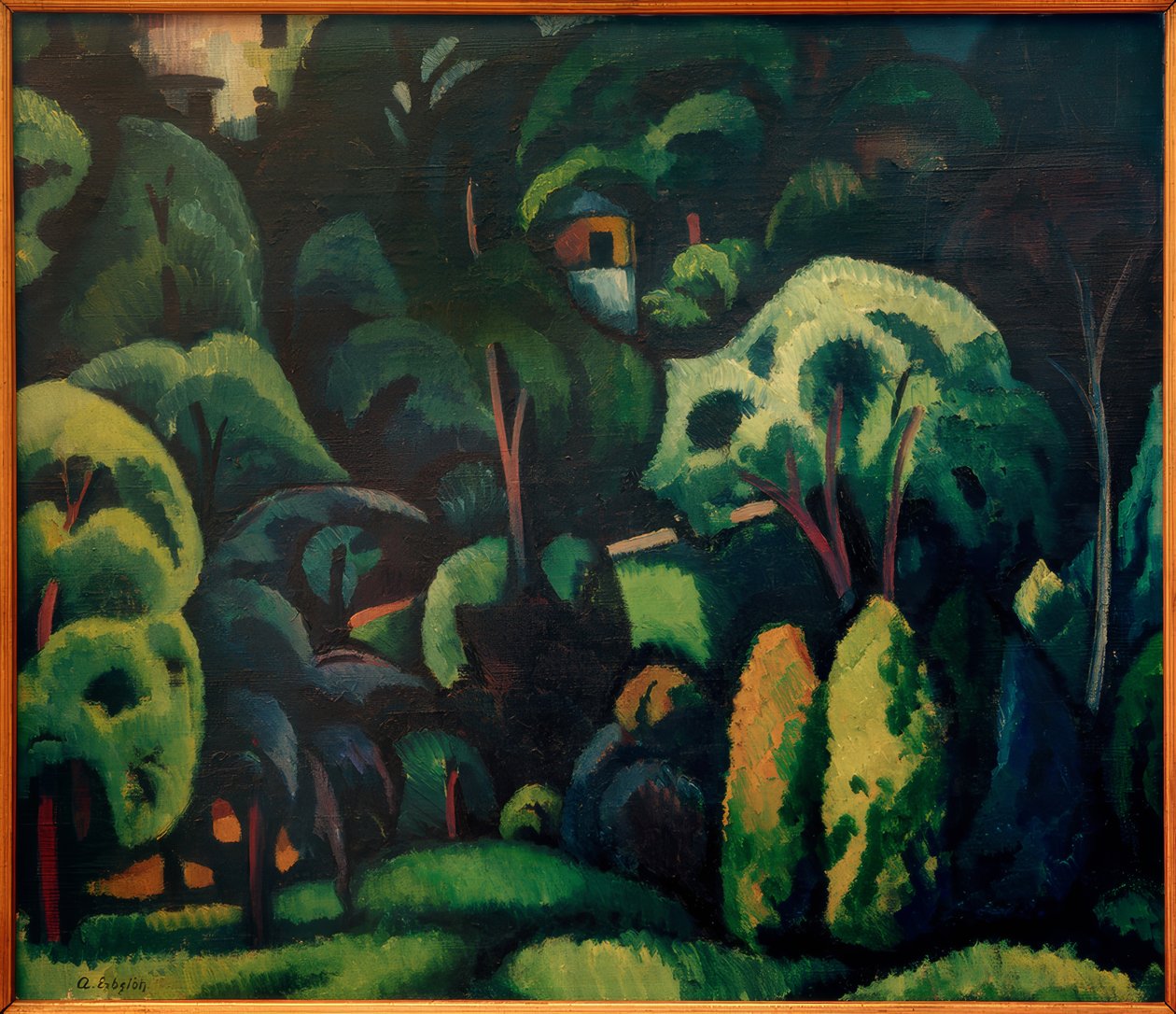 A. Erbslöh, Velký park v Calenbergu / Malba, 1912 od Adolf Erbslöh