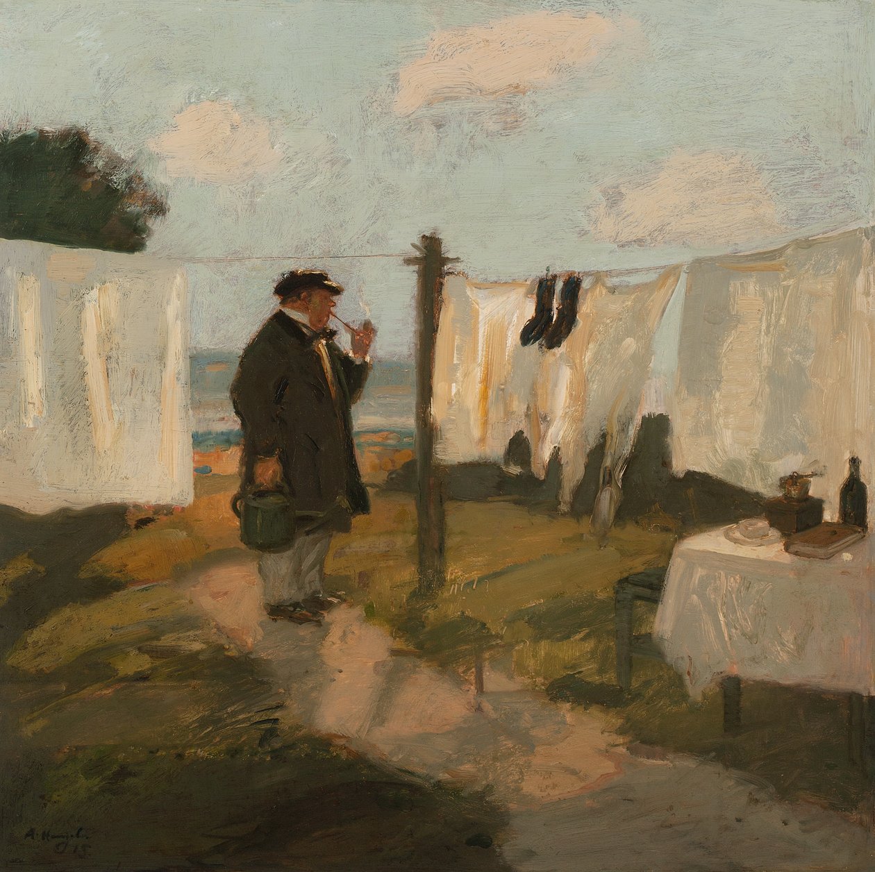 The Bleaching Meadow, The Wash Meadow, 1915 od Adolf Hengeler