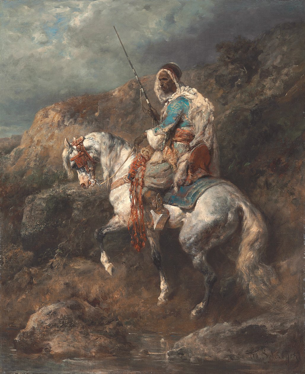 Arabský jezdec od Adolf Schreyer