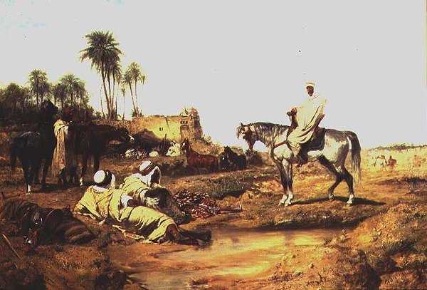 Zastavení u studny od Adolf Schreyer
