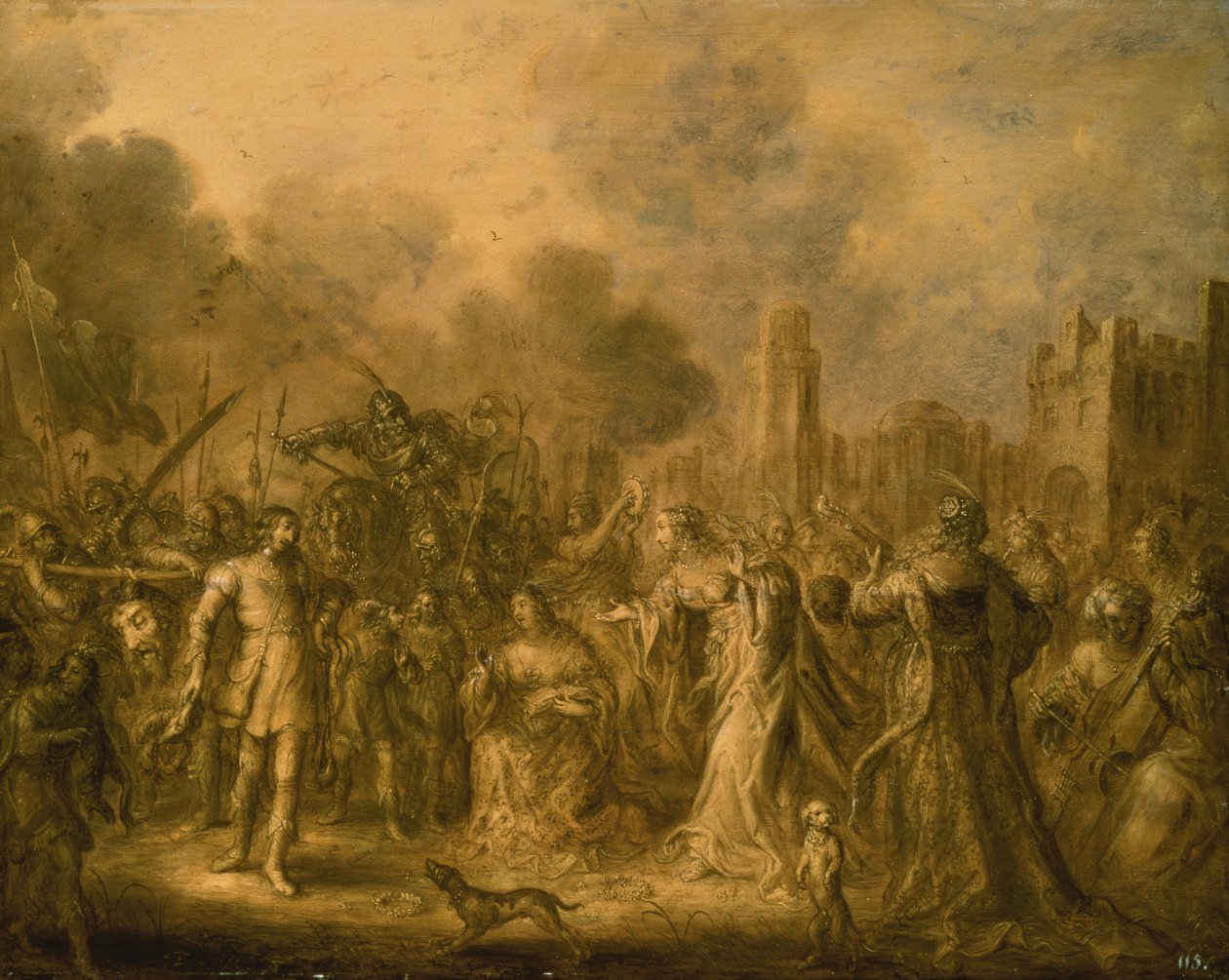 Davidův triumf od Adolf van der Venne
