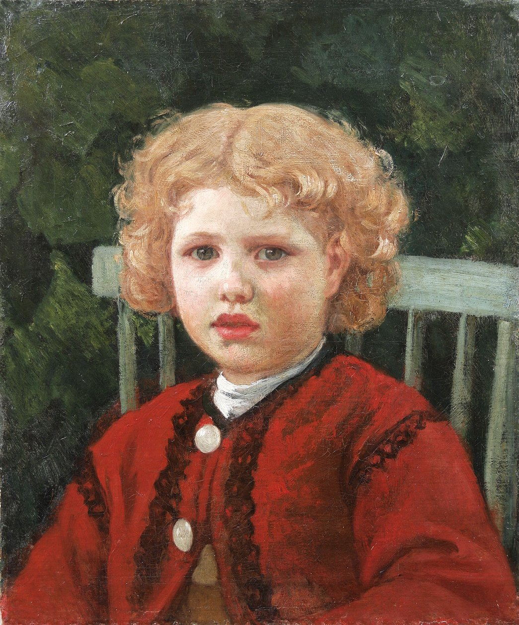Kudrnatá dívka od Adolf von Becker