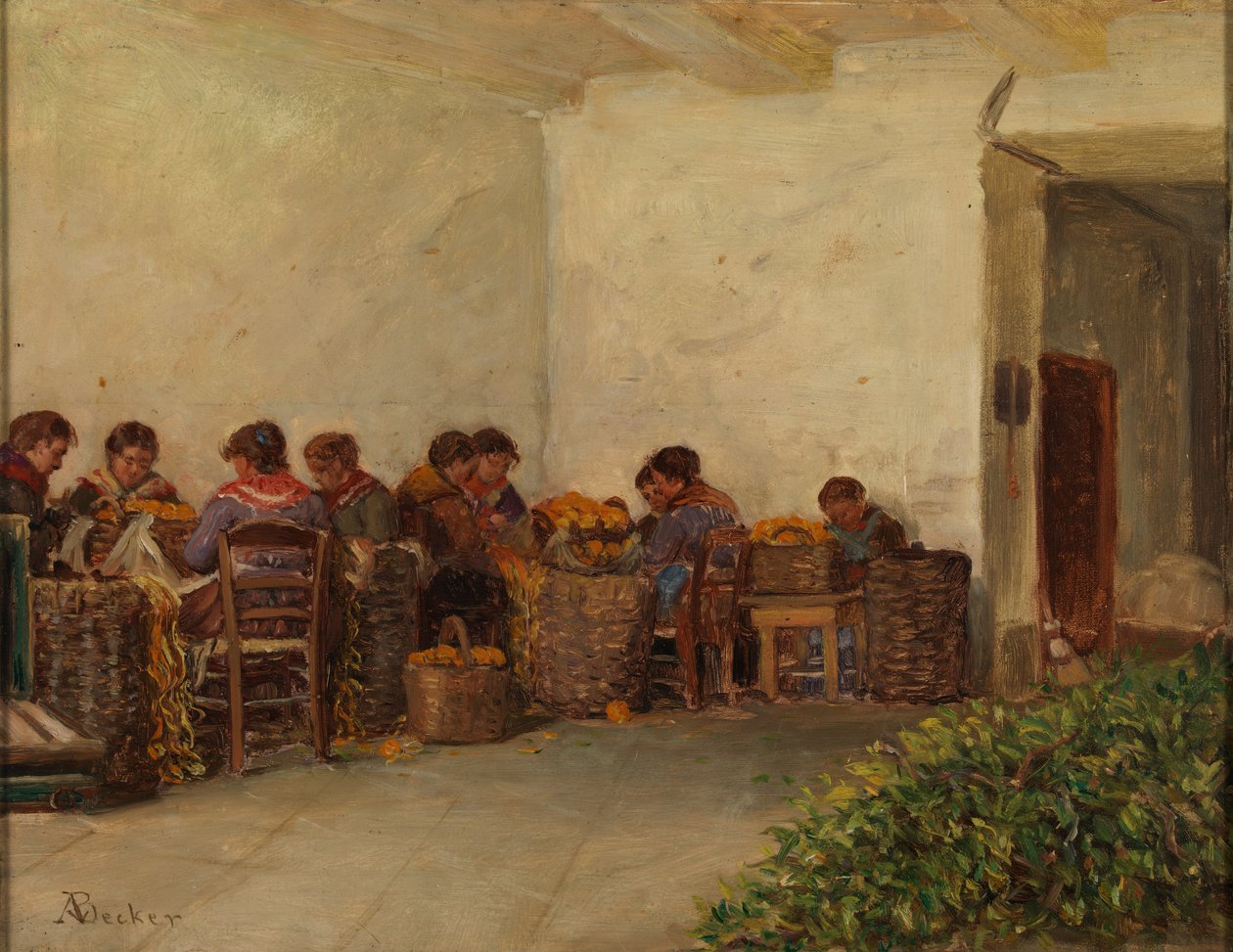 Venkovské ženy od Adolf von Becker