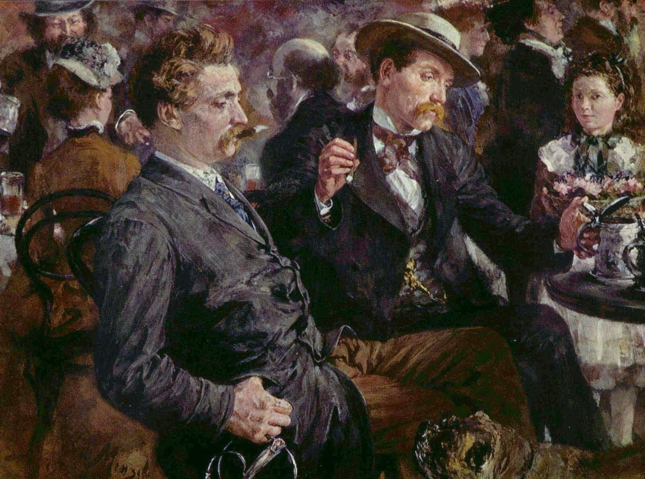 Na zahrádce od Adolph Menzel