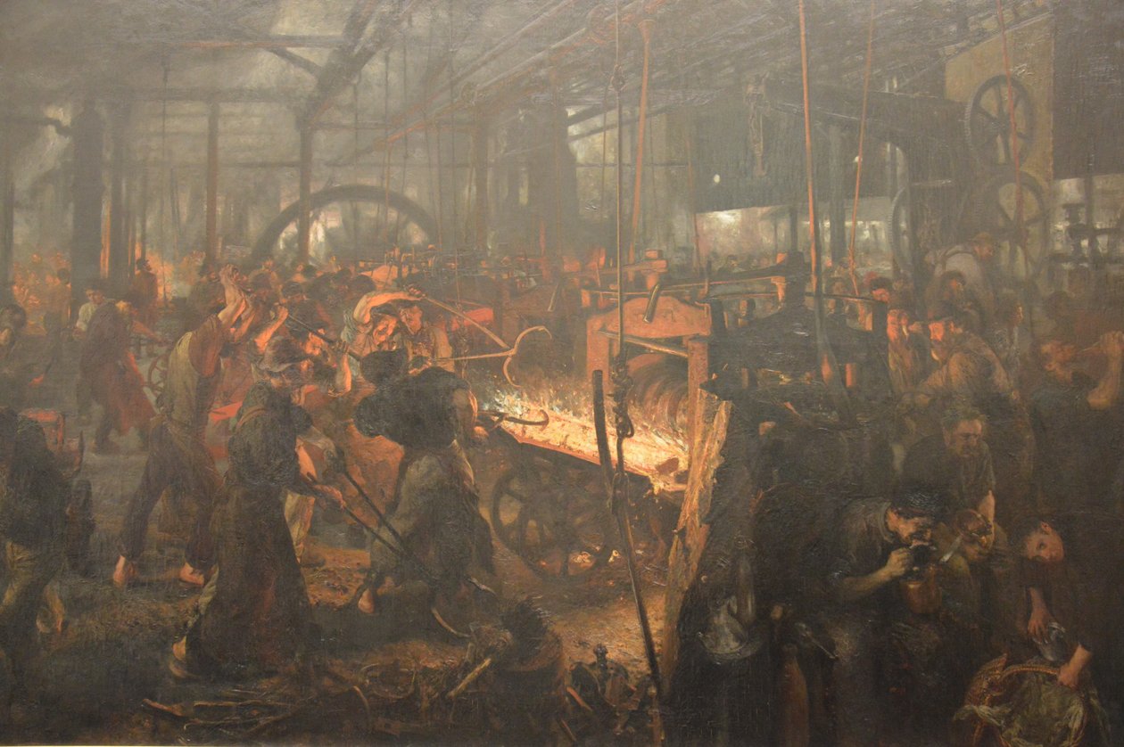 Válcovna železa od Adolph Menzel
