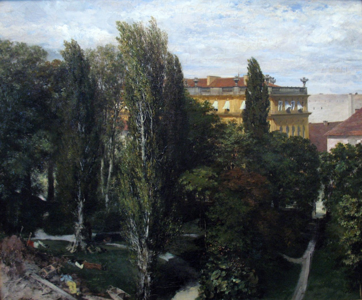 Palácová zahrada knížete Albrechta od Adolph Menzel