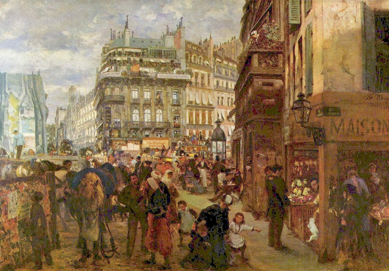 Pařížský všední den od Adolph Menzel
