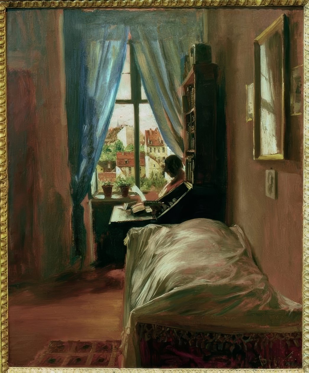 Umělcova ložnice od Adolph Menzel