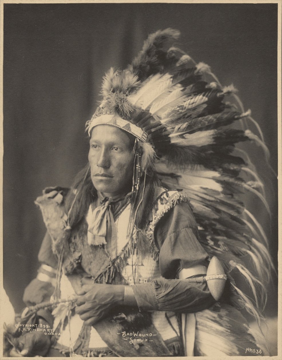Bad Wound, Sioux od Adolph F. Muhr