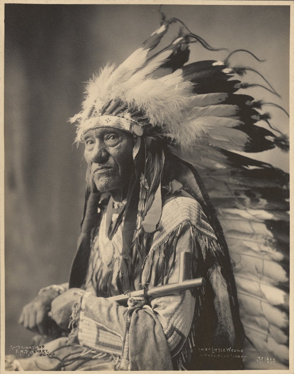 Náčelník Little Wound, Ogalalla Sioux od Adolph F. Muhr