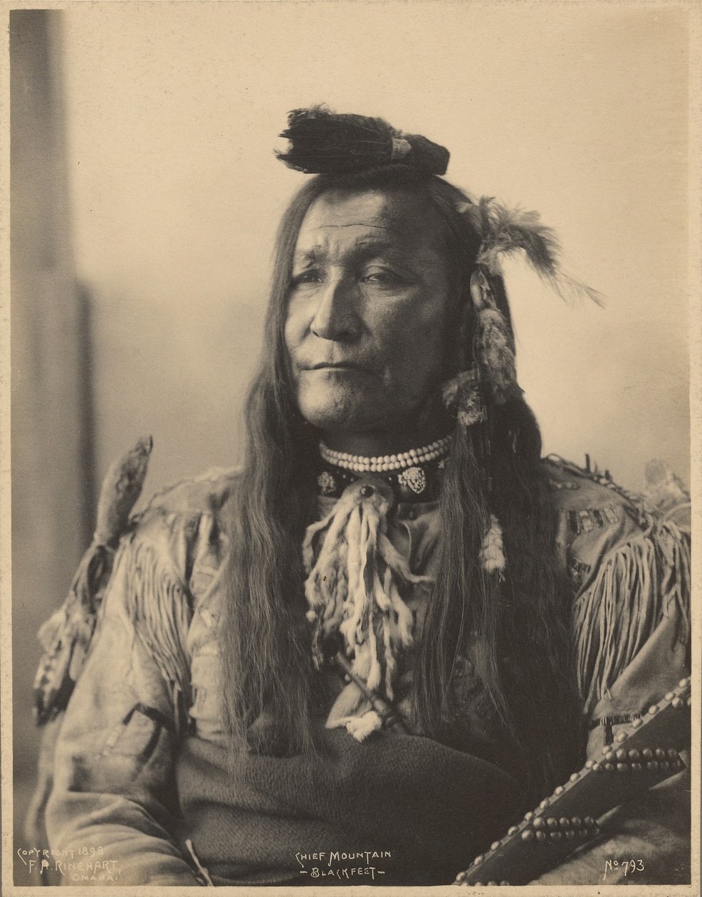 Chief Mountain, Blackfeet od Adolph F. Muhr