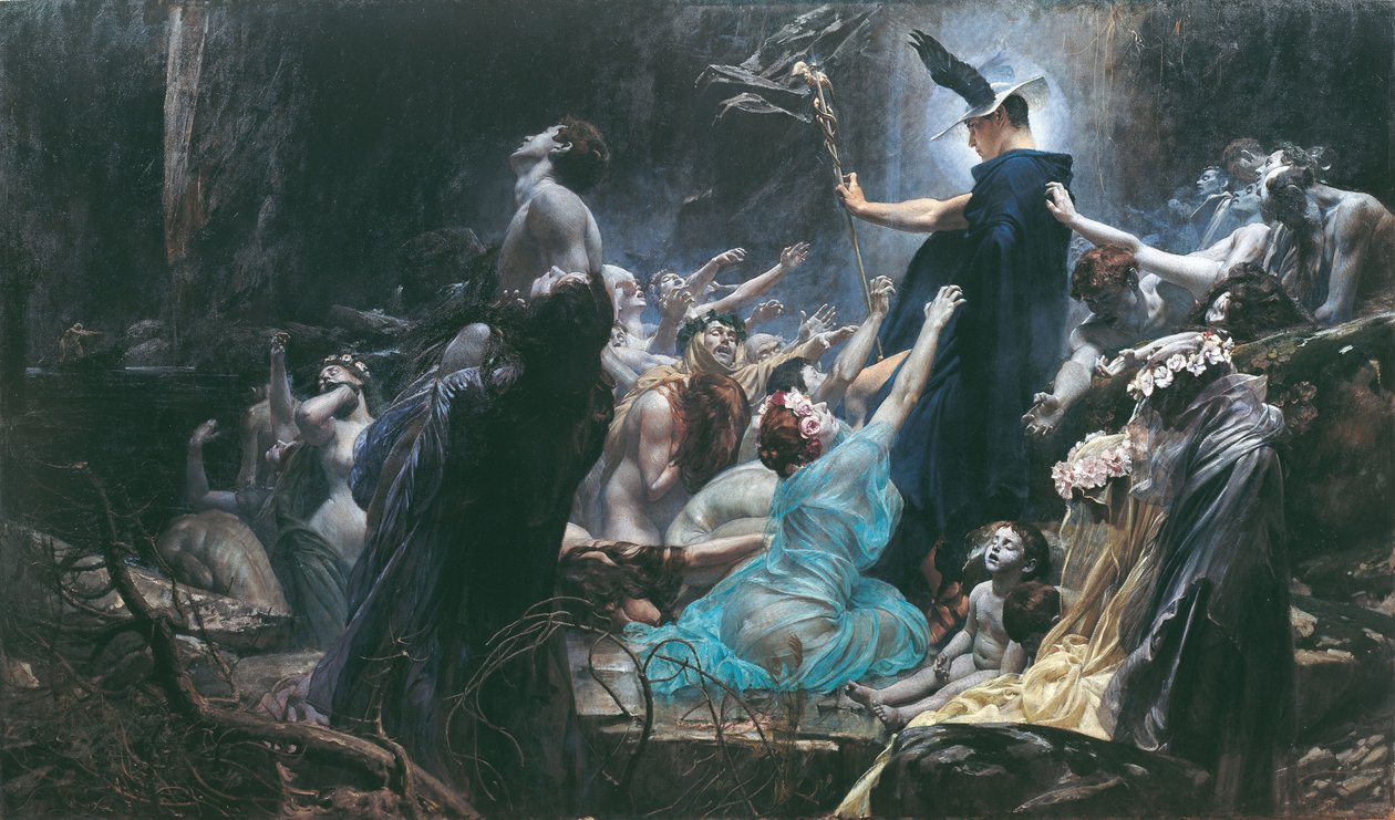 The Souls of Acheron, 1898 od Adolf Hiremy Hirschl