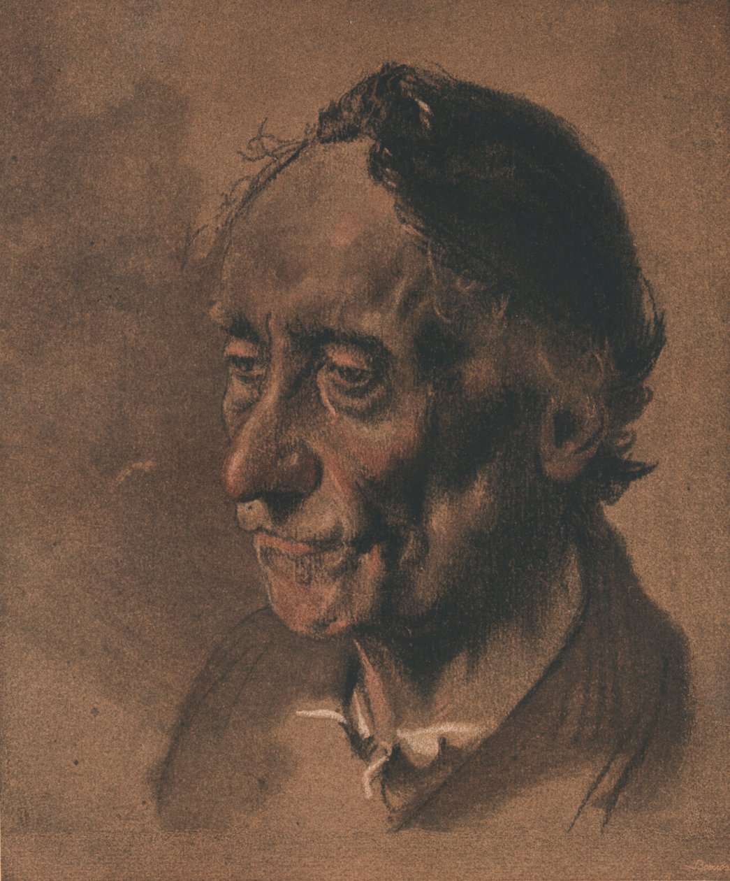Studie, c1900 od Adolph Menzel
